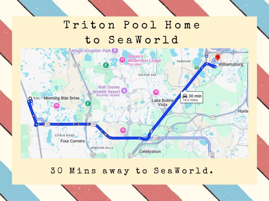 Triton Vacation Pool Home Near Disney Ορλάντο Εξωτερικό φωτογραφία