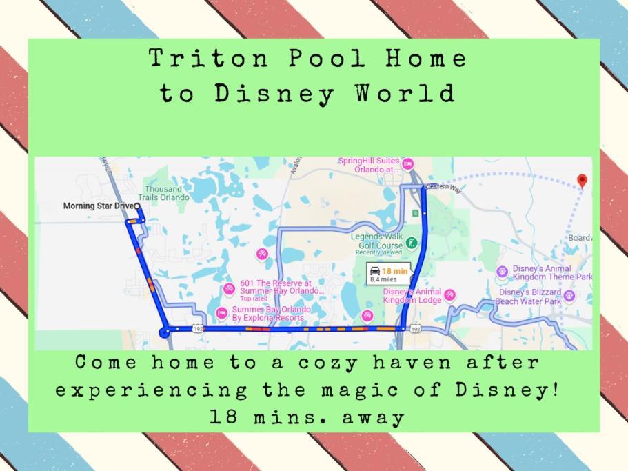 Triton Vacation Pool Home Near Disney Ορλάντο Εξωτερικό φωτογραφία